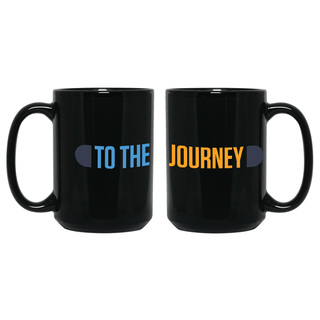 To The Journey Black Mug