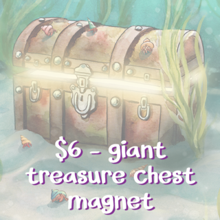 Giant Treasure Chest magnet