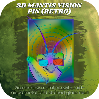 3D Mantis Vision Pin (Retro)