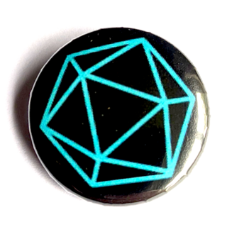 D20 Button Badge