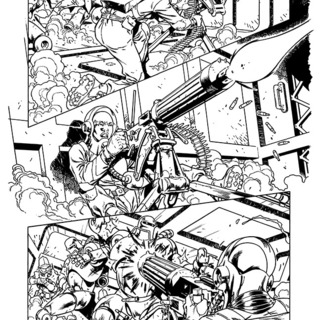 Original artwork for page 36 of First Men on Mars #1 by Ian Richardson
