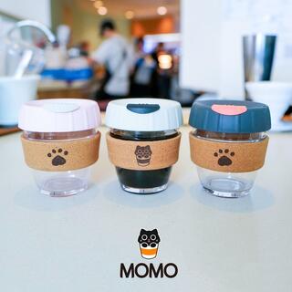 Momo Glass Coffee Cup - White