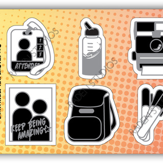 Con Adventurers Mini Sticker Sheet