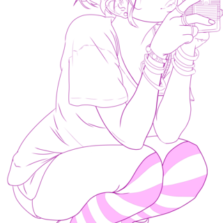 Stake #8 KissKiss Lineart
