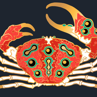 Crab Pin - Gold