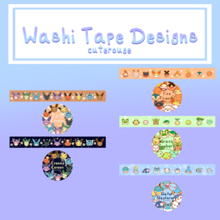 Pokebean Washi Tape