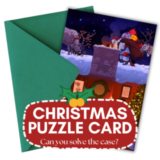 Christmas Puzzle Card -  Oh deer!