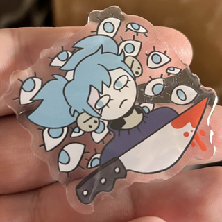 Sal Knife Acrylic Pin