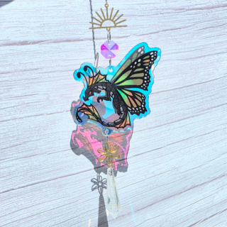 Monarch Fae Dragon | Crystal Suncatcher