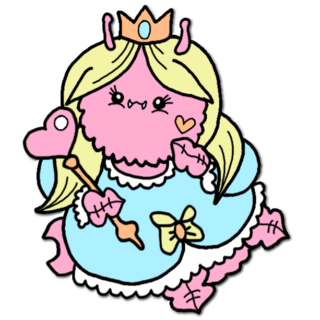 'Her Royal Fluffiness' Fluffypede Pin