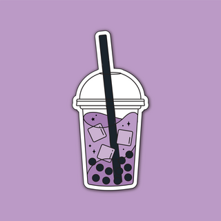 Taro Milk Tea Boba Sticker