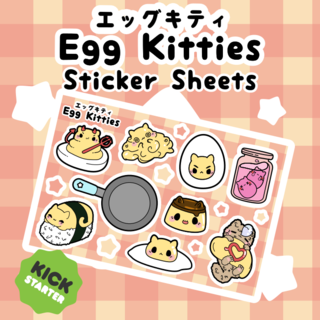 Sticker Sheet - Egg Kitties