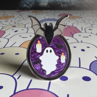Bat Frame with Ghost Pin