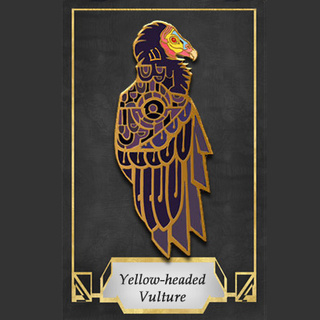 Yellow-Headed Vulture Pin