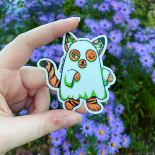 Ghost Cat Sticker