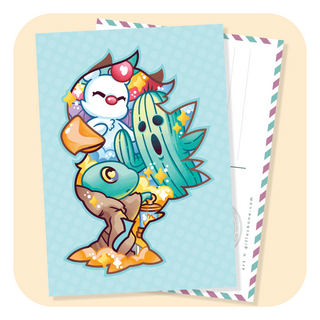 Magical Silhouette Chocobo Postcard