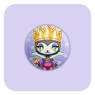 Nya Nya Neko Evil Queen Badge Button