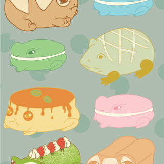 Dumpy Frog Bakery Sticker Sheet