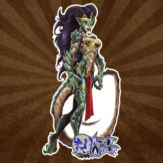 Succubus Rebecca 2x4" Die Cut Sticker