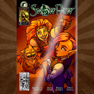 Snow Paw #2 Metal Cover By K Lynn Smith