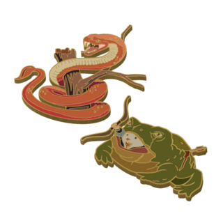 Redcoil & "The Toad" Pin Set