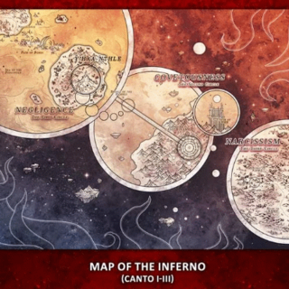 A2 Poster - Lovecraftian Map of the Inferno