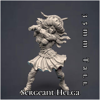 Helga the Sergeant- Blackhearts Infantry