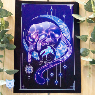 North Star & The Stowaway - Purple A4 Holo Foil Print