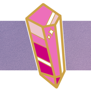 Pink Crystal Mini Pin