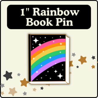Rainbow Book Pin