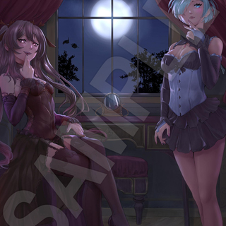 New Signed Hu Tao&Rem Vampiresses Print