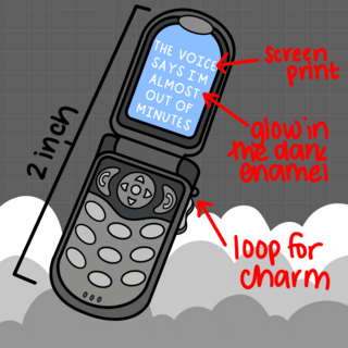 Castiel's Phone Enamel Pin