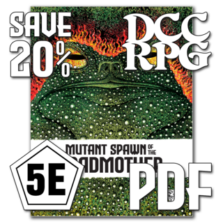 Mutant Spawn of the Toadmother 5E & DCC RPG (PDF-only) Save 20%!