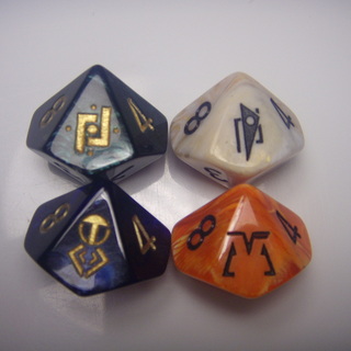 Custom D10 Set (imported via Kickstarter)
