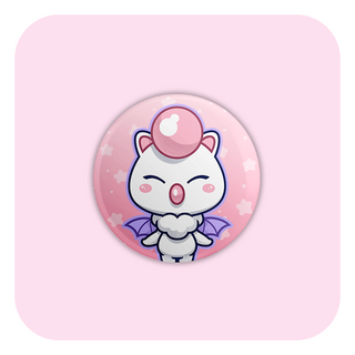 Final Fantasy Moogle Badge Button