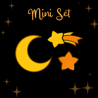 Filler Pin Set: Moon and stars