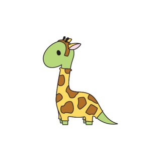 Giraffe Dino Pin