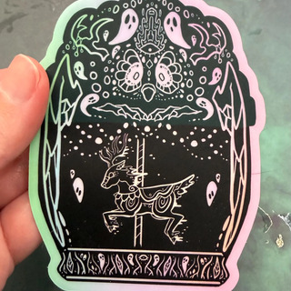 Ghost deer carousel