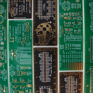 The 12" Raspberry Pi, Arduino, and Electronics PCB Ruler V2.0