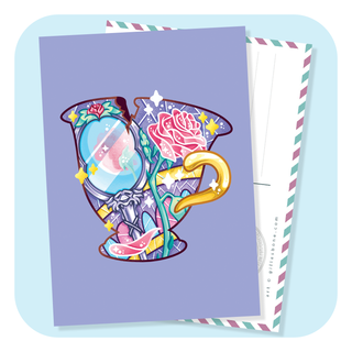 Magical Silhouette Chip Postcard