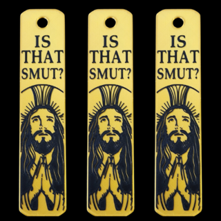 Set of 3 "Is That Smut?" Gold Dust Bookmark - Design by Ben Mirabelli