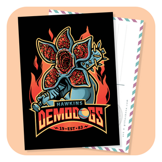 Stranger Things Hawkins Demodogs Postcard
