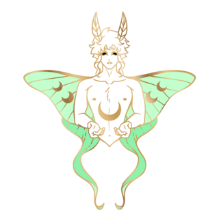 Luna Moth Enamel Pin