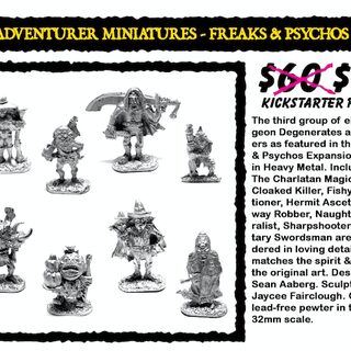 Adventurer Miniatures: Freaks & Psychos