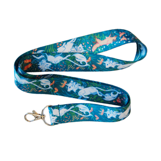 Blue Goaticorn Lanyard
