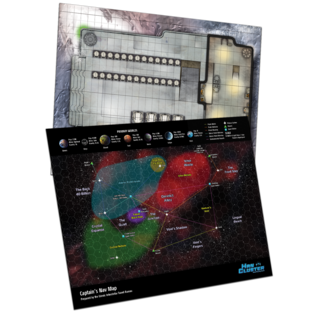 Double-Sided Poster Map #2 (Han Cluster Area / Shok Barge) (Print)