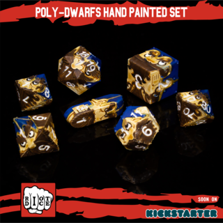 Poly-Dwarfs - Hand painted set