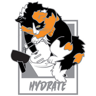 Con Adventurers "Hydrate" Hard Enamel Pin