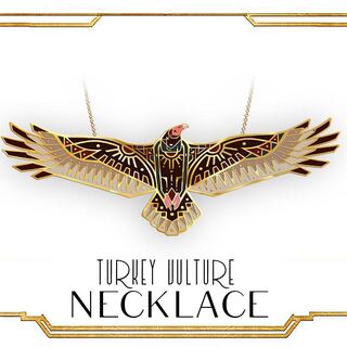 Flying Turkey Vulture Pendant