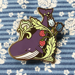 Whale Nouveau B Grade Pin